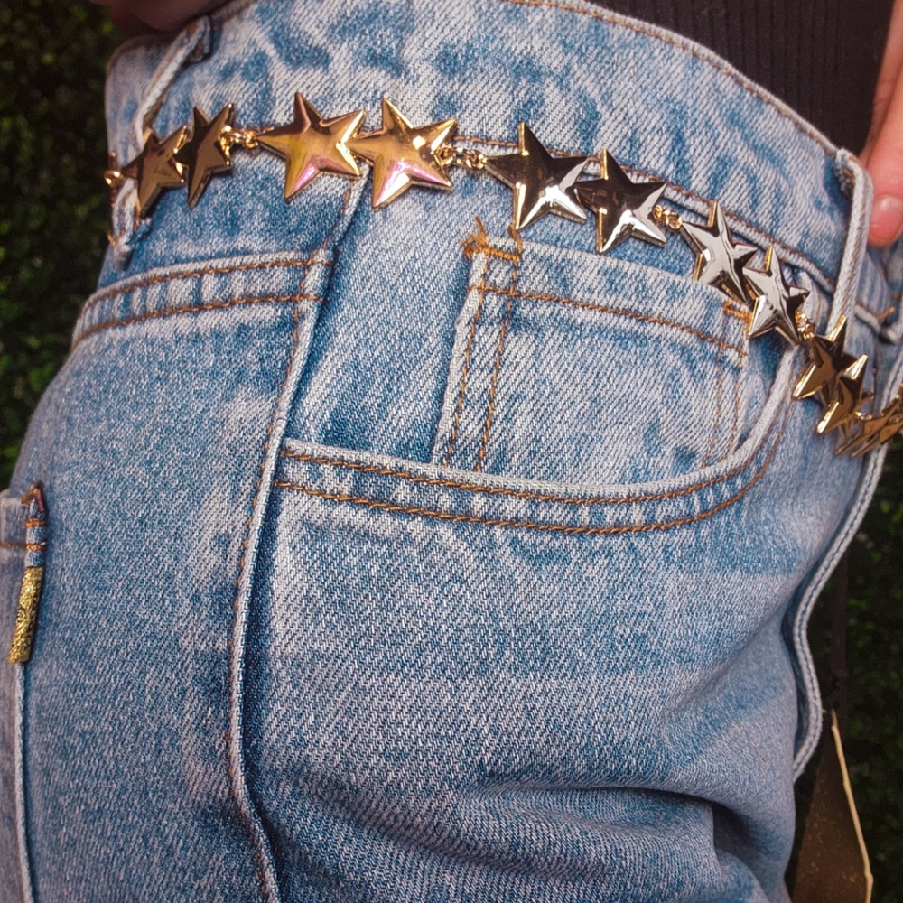 Star Link Gold Chain Belt - Picture 2 of 4